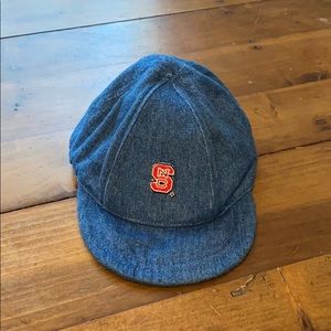 NC State baby ball cap with adjustable velcro